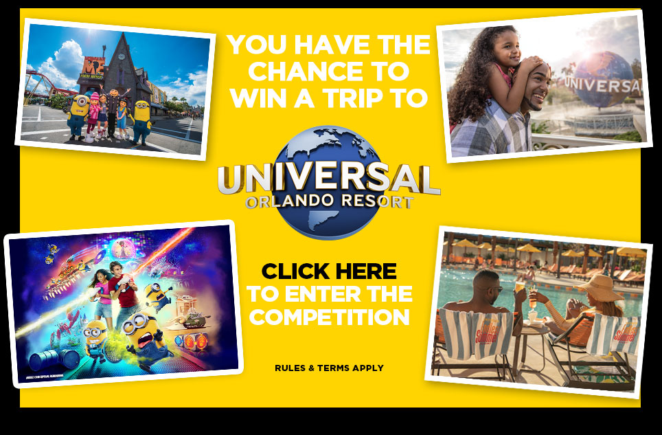 YOU HAVE THE CHANCE TO WIN A TRIP TO ORLANDO