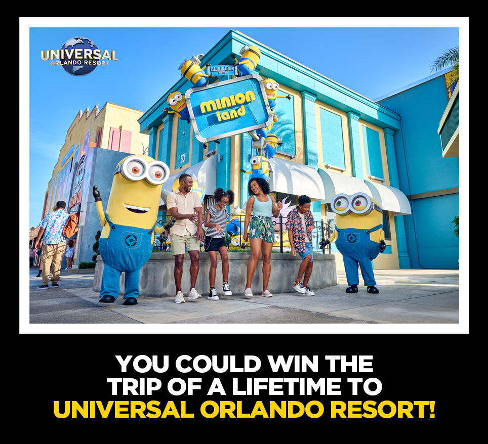 YOU COULD WIN AN EPIC FAMILY HOLIDAY TOUNIVERSAL ORLANDO resort